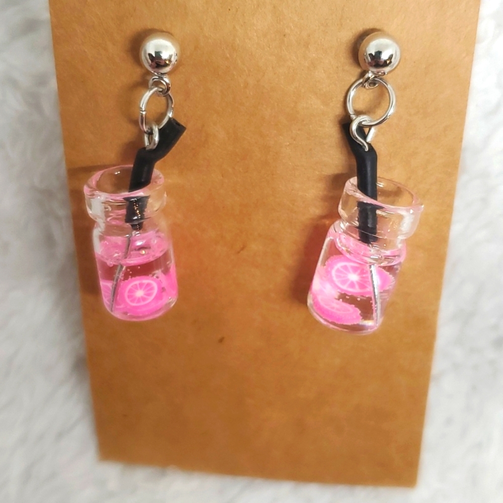 7/$10 Fruit Jar Earrings, New